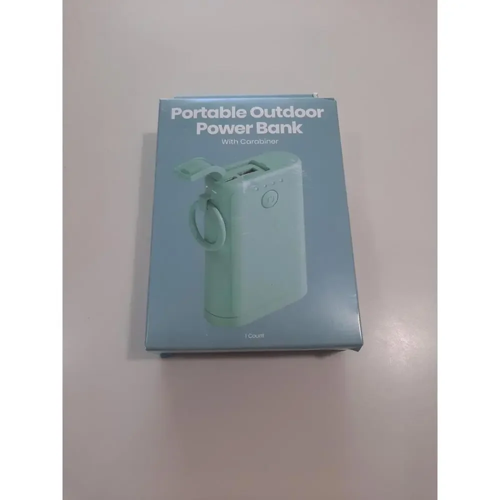 Portable Outdoor Power Bank with Cardbiner 6000mAh With LED Indicator‎